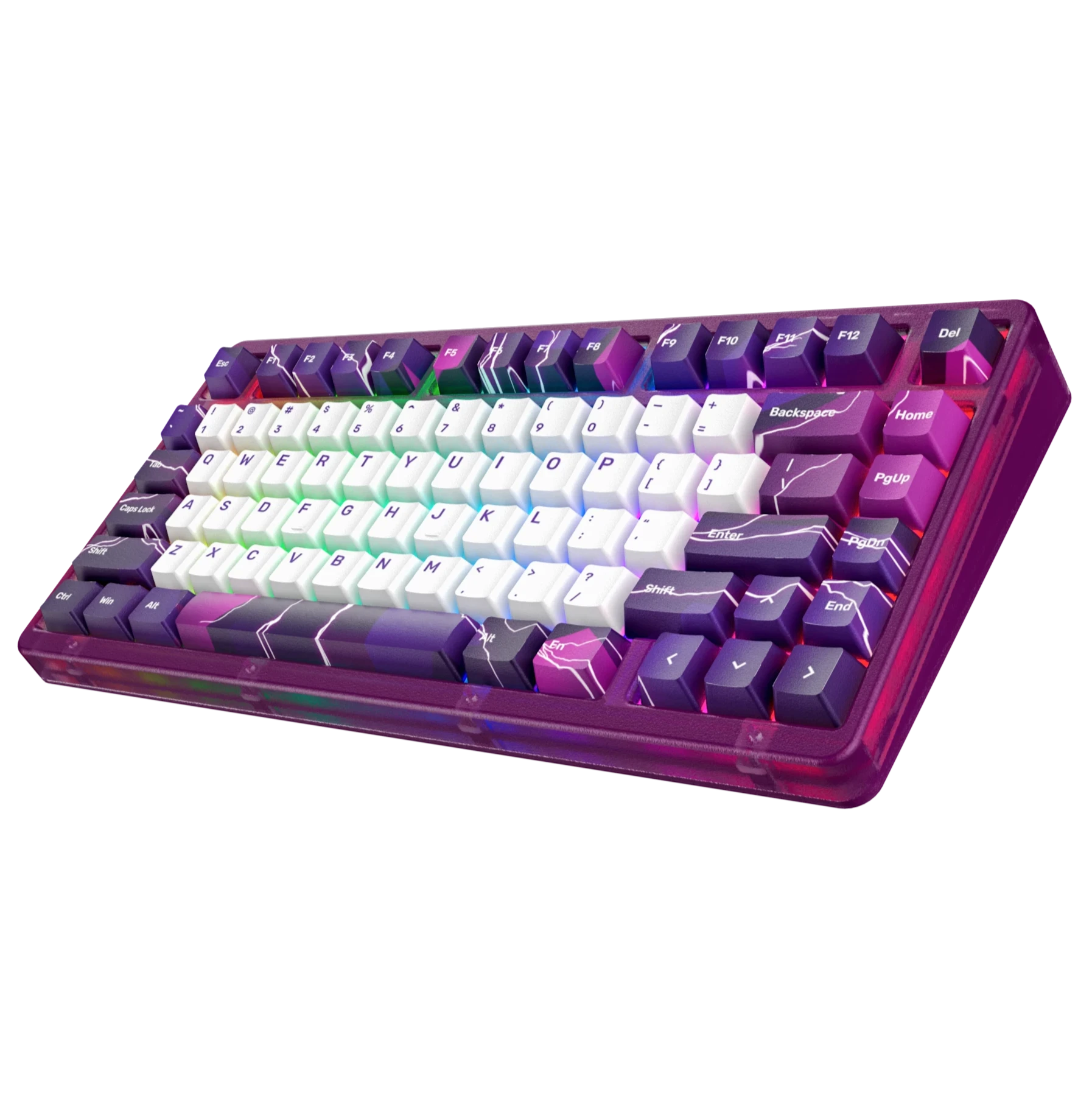 K75 Mechanical Keyboard - RGB Backlit, Hot-Swappable, Wired Gaming Keyboard with Blue Switches for PC & Mac | Perfect for Gaming, Typing & Office Work