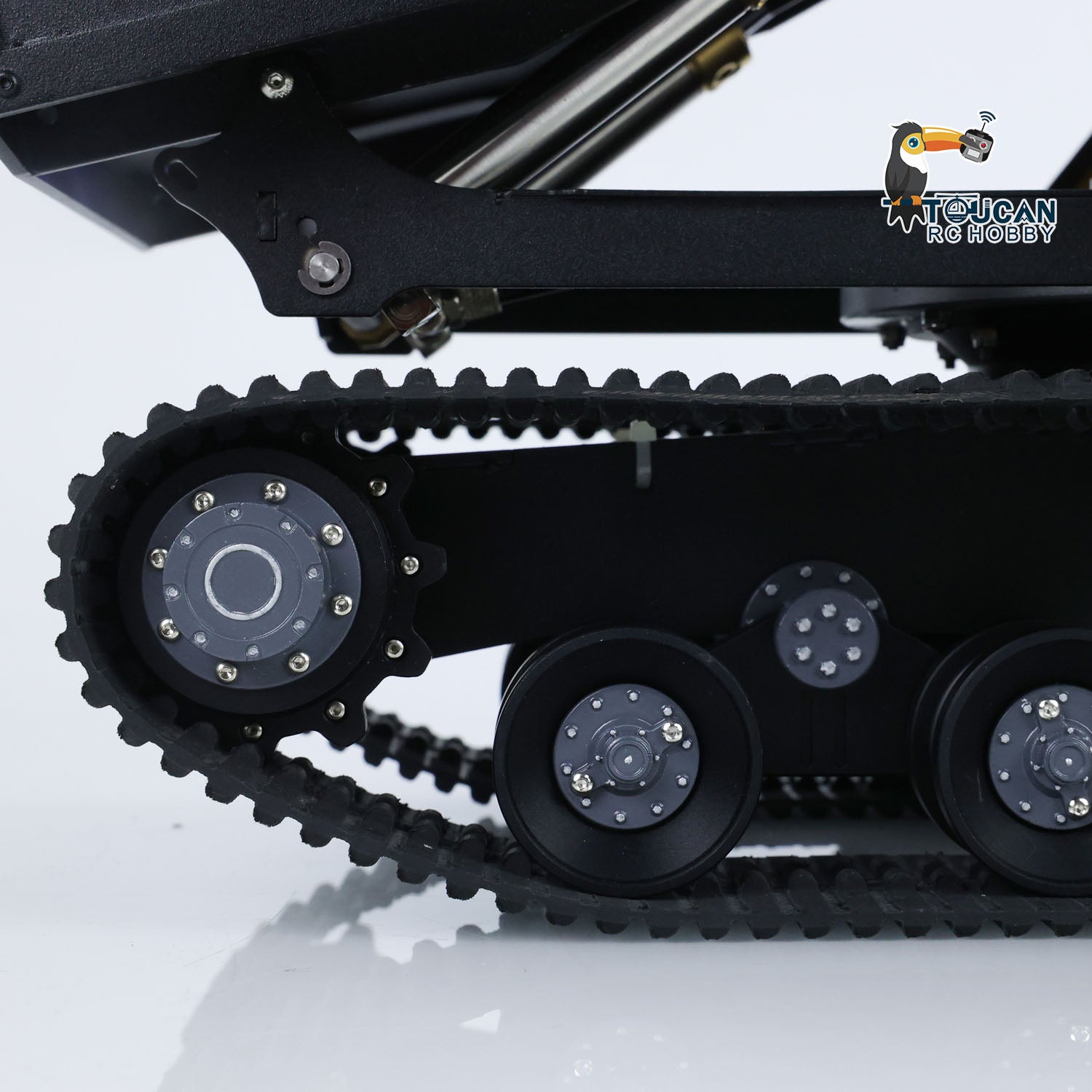 1/14 Scale Metal RC Hydraulic Crawler Dump Truck T14R - Remote Controlled Construction Vehicle with Tracked Tipper, RTR, Light & Sound Effects (Battery Included) - Perfect for Construction Site Play, STEM Learning, and RC Hobby Enthusiasts