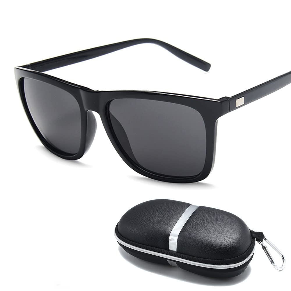 2022 Lightweight Aluminum Magnesium Polarized Sunglasses for Men & Women - UV Protection Rectangular Driving Shades for Outdoor Sports & Travel