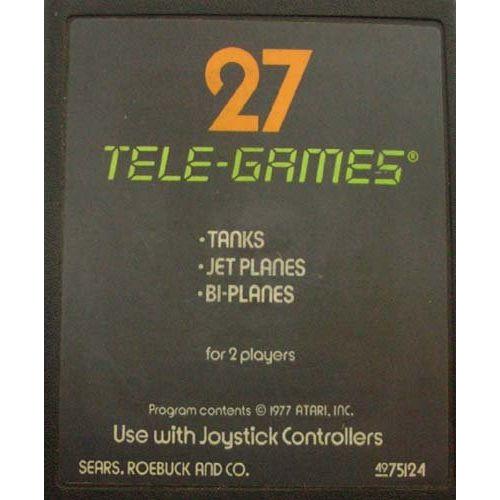 Vintage Atari 2600 Tank Plus Game Cartridge - Classic Retro Video Game for Atari 2600 Console - Perfect for Retro Gaming Enthusiasts & Collectors