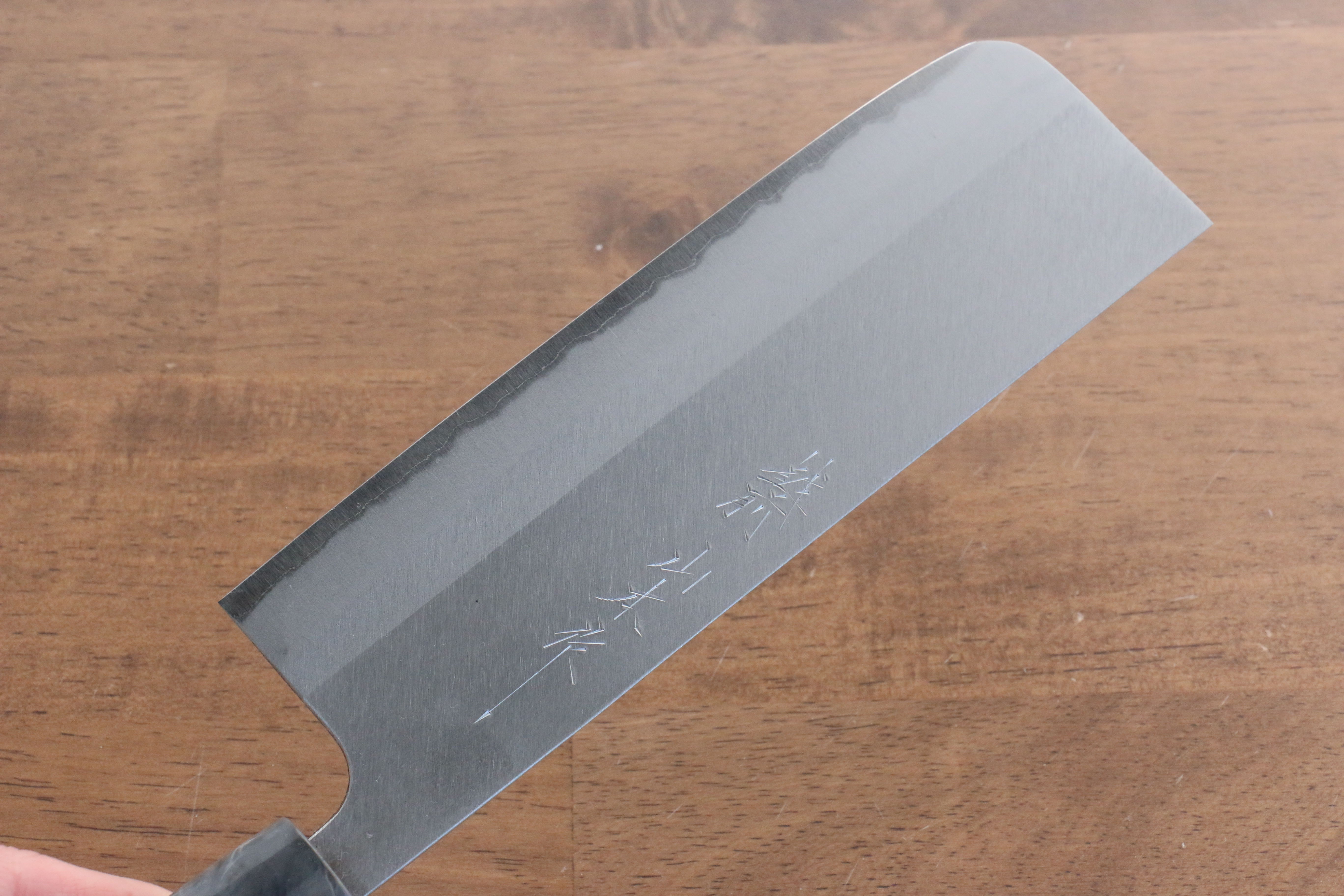 Nao Yamamoto White Steel No.2 Kasumitogi Nakiri Knife 165mm with American Cherry Handle - Perfect for Sushi, Vegetables & Precision Cutting