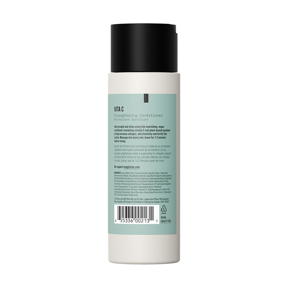 AG Care Vita C Strengthening Conditioner 8oz (237ml) - Vitamin C Hair Treatment for Damaged Hair - Perfect for Dry, Frizzy & Color-Treated Hair at Home or Salon