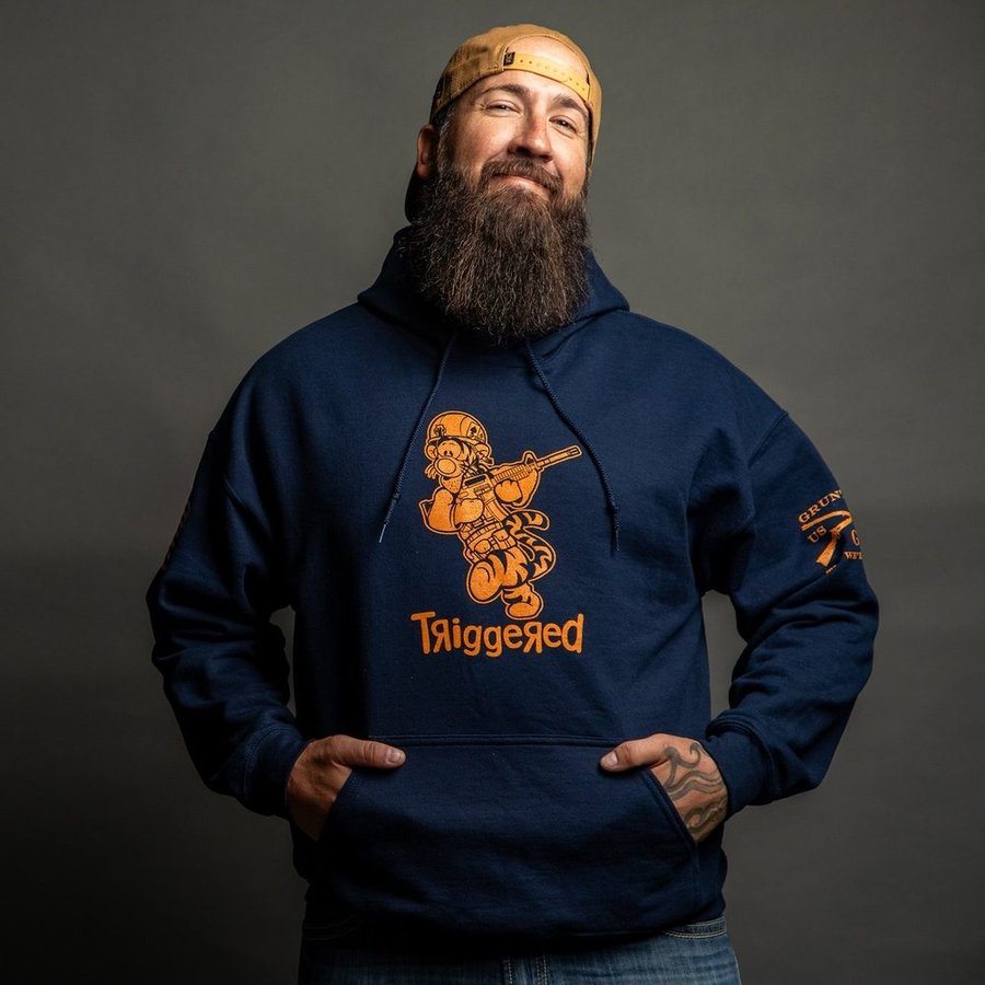 Triggered Hoodie Navy - Stylish & Comfortable Pullover for Men & Women - Perfect for Casual Wear, Gym, and Outdoor Activities