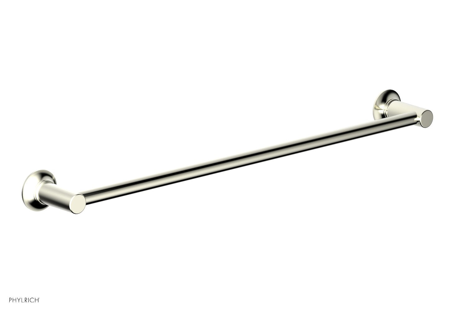 HEX MODERN 24-Inch Towel Bar 501 71 - Brushed Nickel Bathroom Towel Rack for Hand & Bath Towels - Perfect for Bathroom, Spa, and Guest Room Decor