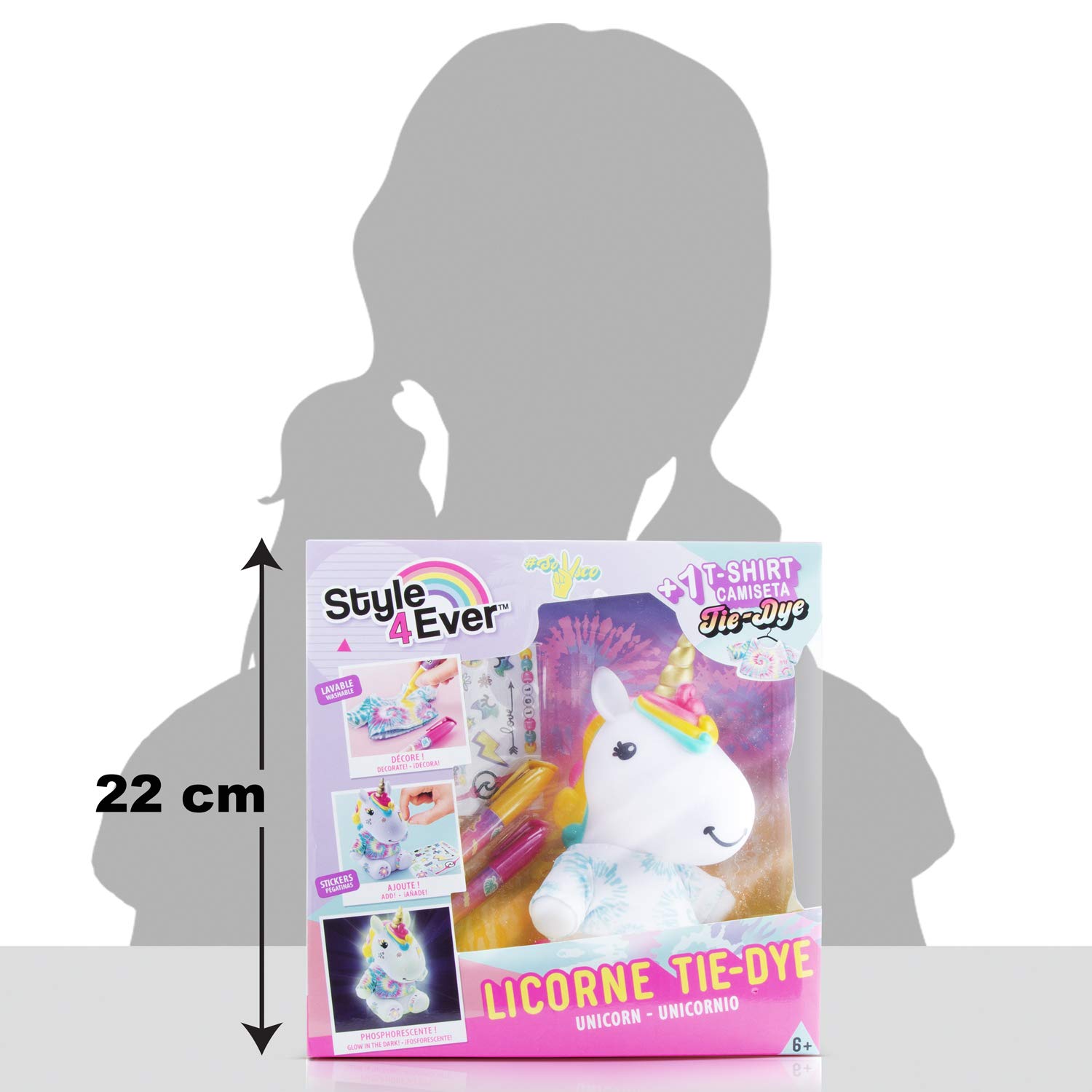 Canal Toys Unicorn Tie Dye Decorating Kit for Kids - DIY Arts and Crafts Activity for Birthday Parties & Creative Play