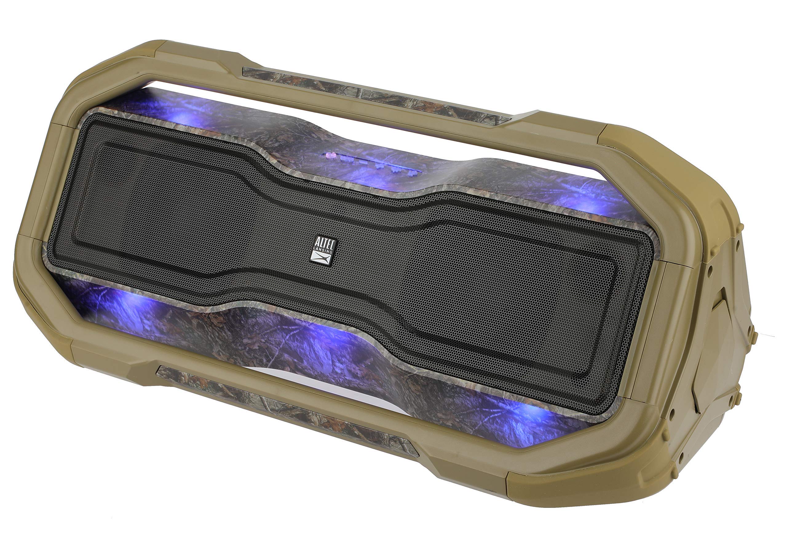 Altec Lansing x Realtree ROCKBOX XL Wireless Bluetooth Speaker - Portable Waterproof Speaker with 20-Hour Playtime, 5 LED Light Modes & Floating Design - Perfect for Pool Parties, Camping, Beach Outings & Outdoor Adventures