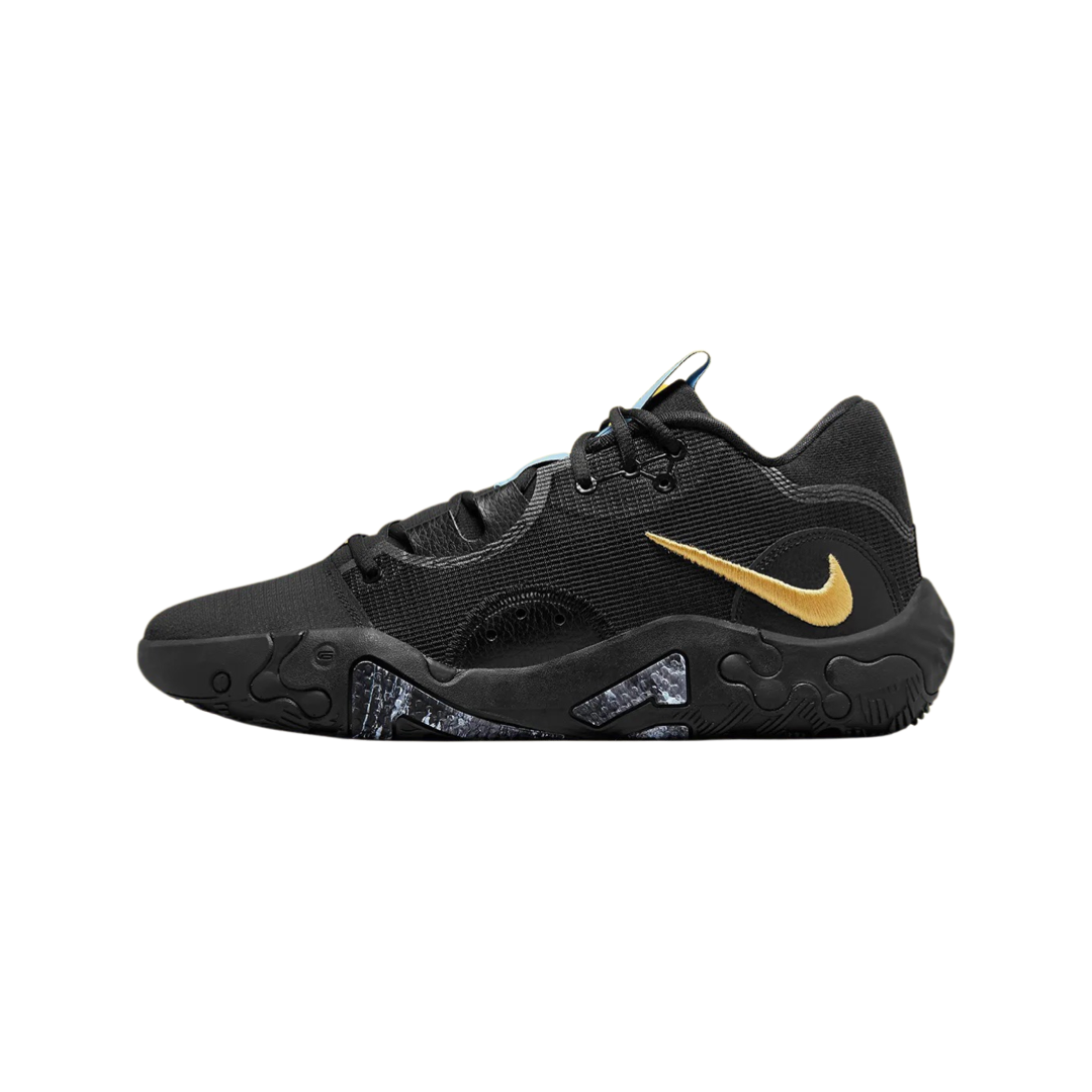 Nike PG 6 Paul George Basketball Shoes - Black/Peach Cream/Celestine Blue for Men | High-Performance Court Sneakers for Basketball & Streetwear