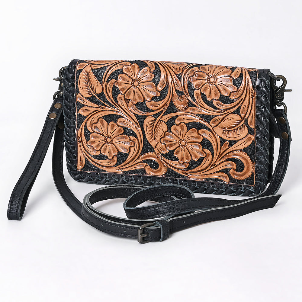 American Darling Adbg1279 Small Crossbody Bag for Women - Hand Tooled Genuine Leather Western Purse - Perfect for Daily Use, Travel & Casual Outings