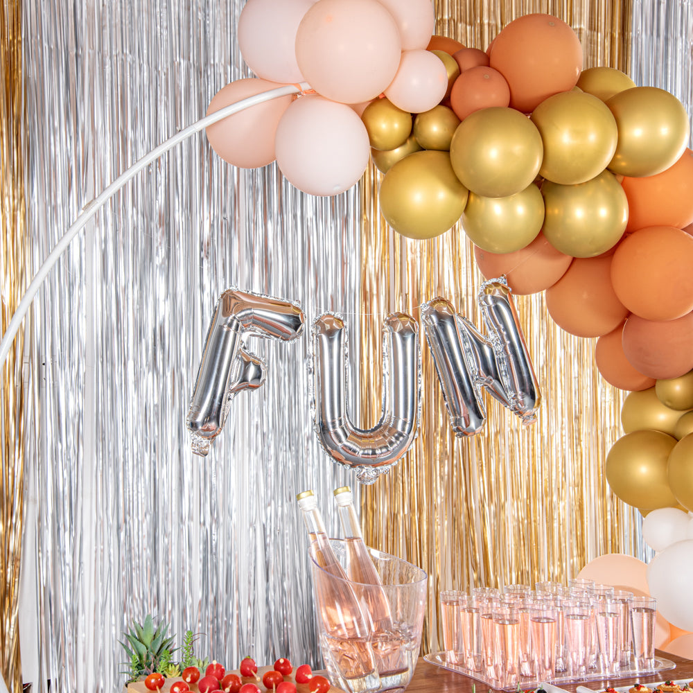 Balloonify Silver Mylar Letter F Balloon - 16 Inch Foil Alphabet Balloon for Birthday Parties, Baby Showers & Graduation Decorations - 1 Count Box