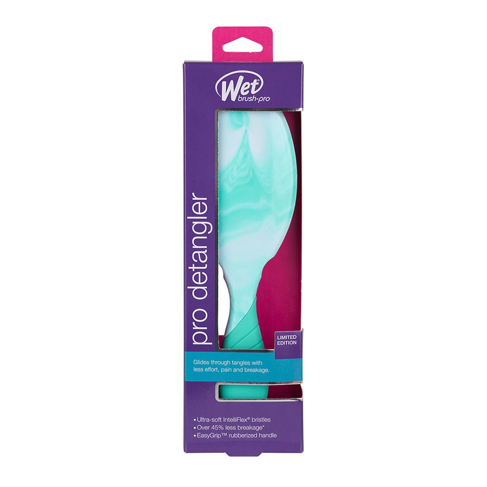 Wet Brush Pro Color Shock Detangler Hair Brush - Mint Green for Smooth, Pain-Free Detangling - Perfect for Wet & Dry Hair, Kids & Adults, Home & Travel Use