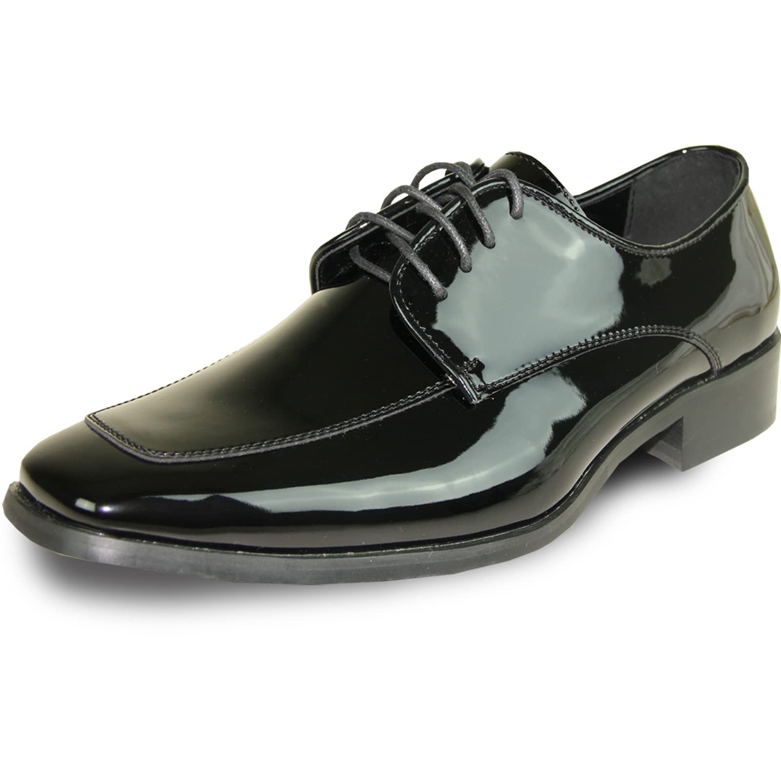 VANGELO Men's Formal Tuxedo Dress Shoes for Wedding, Prom & Uniform - Wide Width Available - Elegant Oxford Shoes for Business, Party & Special Occasions