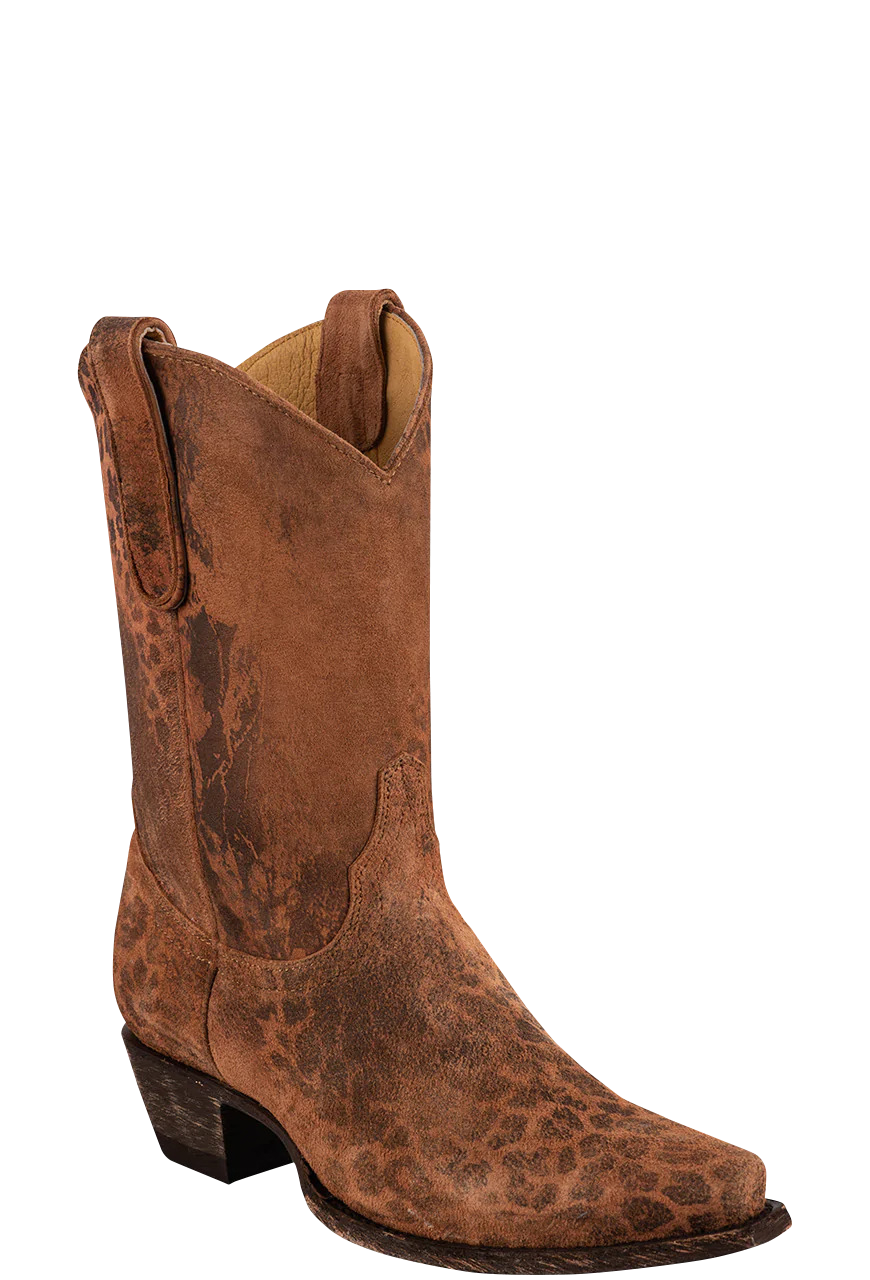 Old Gringo Women's Leopardito Ochre Cowgirl Boots - Tan Western Boots for Women | Comfortable & Stylish Cowgirl Boots for Country Dancing, Rodeo & Everyday Wear