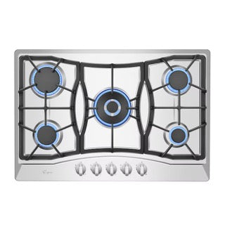Empava 30-Inch 5-Burner Built-In Gas Cooktop Stainless Steel (30GC21) - Perfect for Modern Kitchens & Professional Cooking