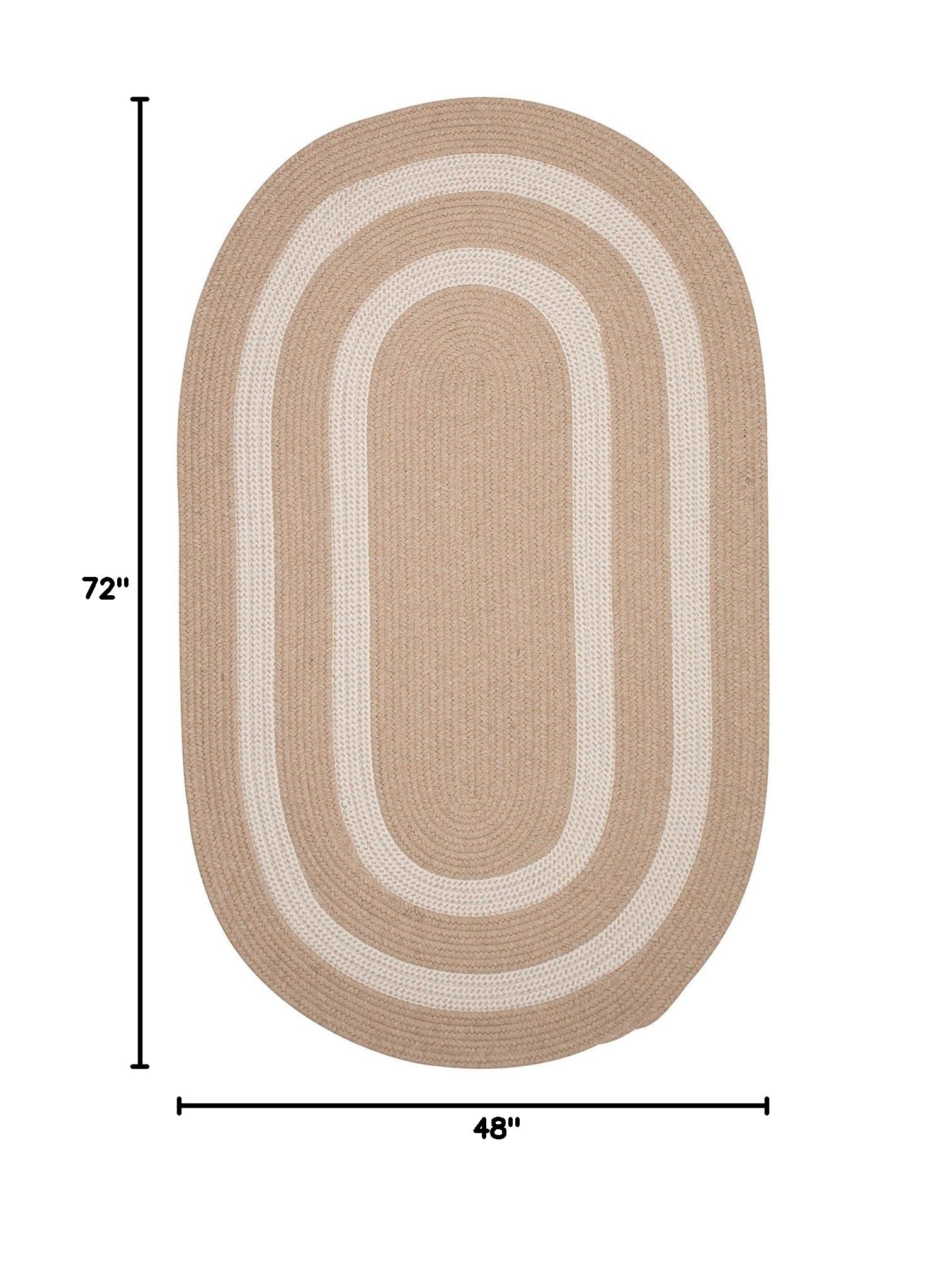 Graywood Area Rugs 4x6 Feet - Natural Beige Handwoven Jute Rug for Living Room, Bedroom & Home Decor - Soft & Durable Floor Mat for Indoor Use