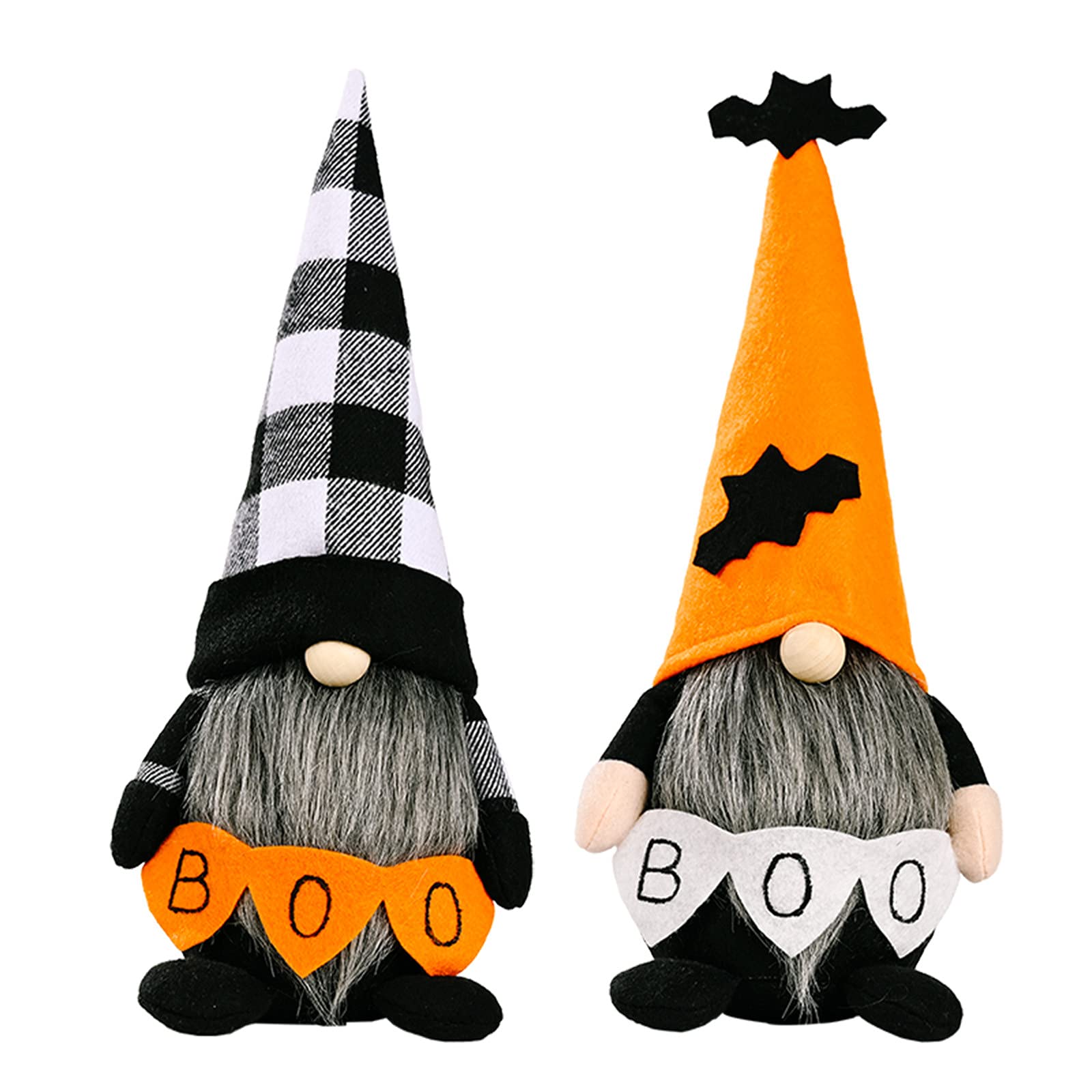 Halloween Bat Gnomes Decorations - 2 Pack Handmade Swedish Plush Gnomes for Table, Party & Home Decor - Perfect for Halloween Parties, Kids Gifts & Seasonal Home Decoration