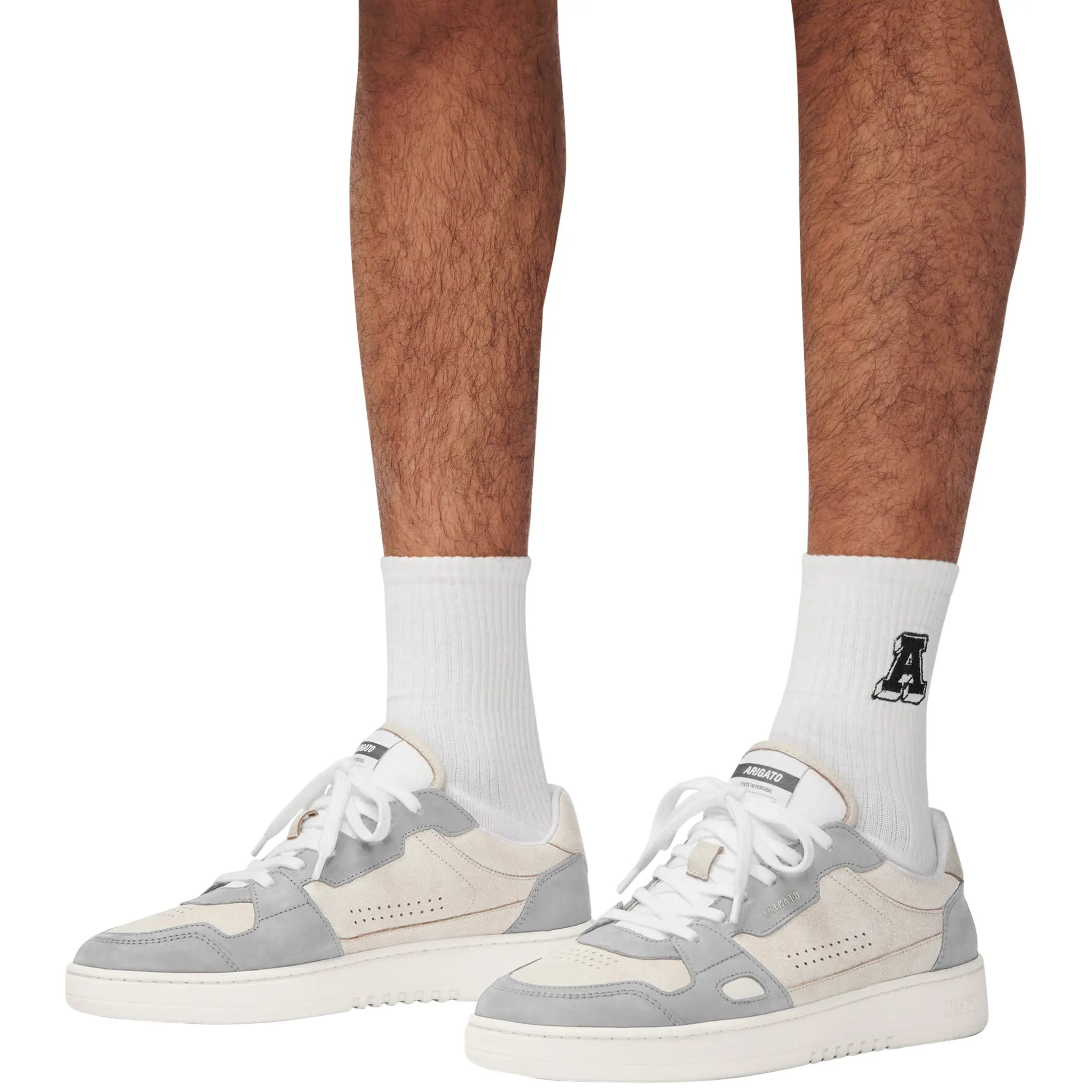 Axel Arigato Dice Low Beige Light Grey Sneakers for Men - Minimalist Casual Shoes | Perfect for Streetwear, Office & Everyday Outfits