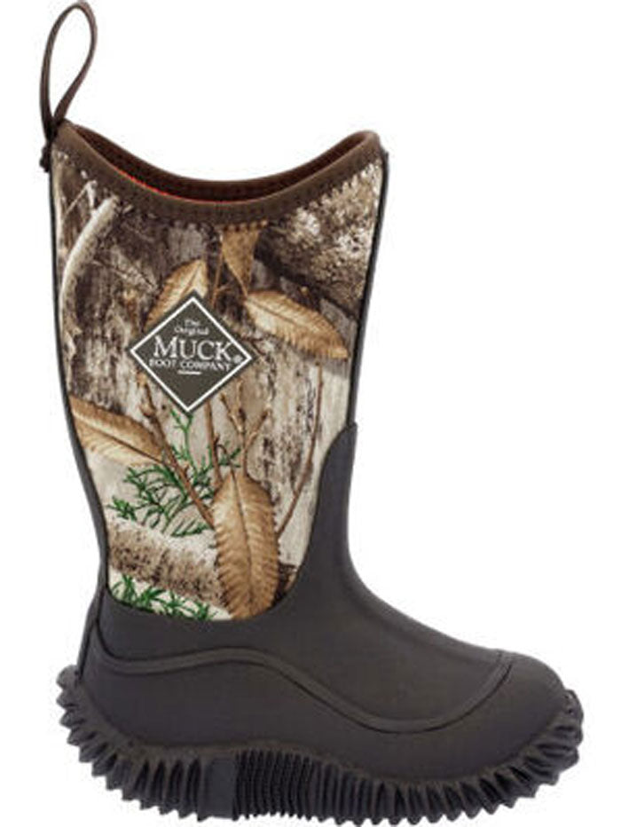 Muck KBH RTE Kids HALE Outdoor Multi-Season Boots - Brown RealTree Camo - Perfect for Hunting, Hiking & Outdoor Adventures