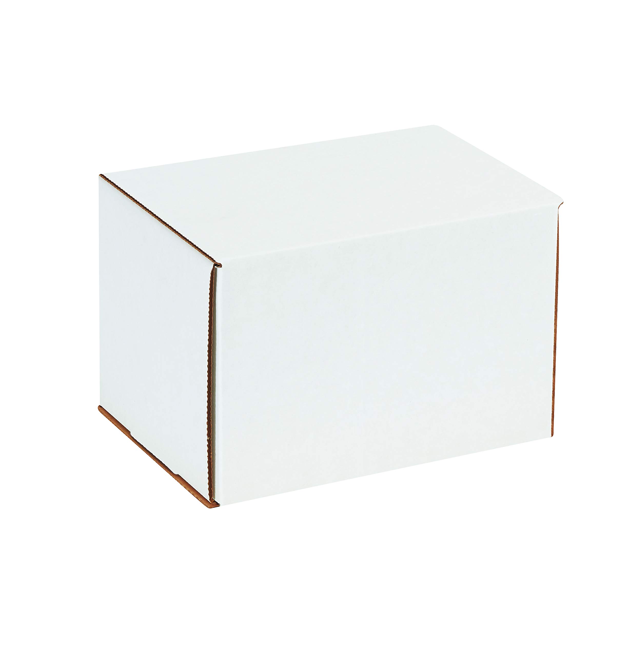 BFMEZ1055 Corrugated Cardboard Shipping Boxes - 10 5/16 x 5 x 5 9/16 Inches, White Medium Mailers with Outside Tuck Top (Pack of 50) - Perfect for Ecommerce, Retail Packaging & Secure Product Shipments