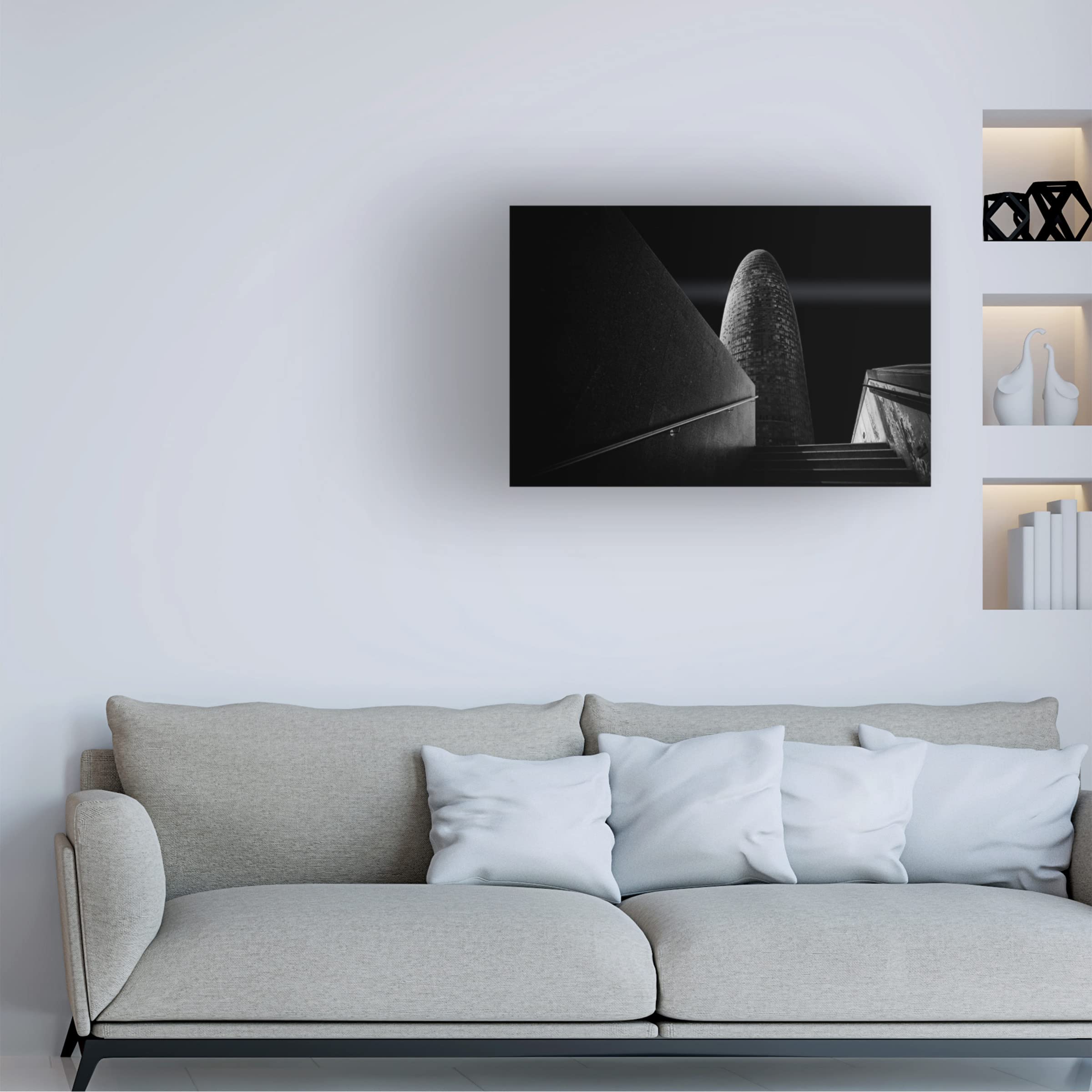 Roland Weber 'Torre' Canvas Wall Art Print - Modern Abstract Painting for Living Room, Bedroom & Office Decor | Trademark Fine Art Collection