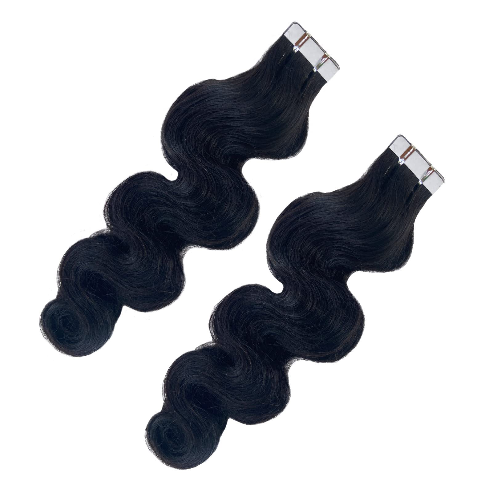 14 Inch 20 Pieces Double Sided Body Wave Tape in Human Hair Extensions - 50G Real Human Hair for Black Women | Perfect for Daily Styling, Parties & Special Occasions