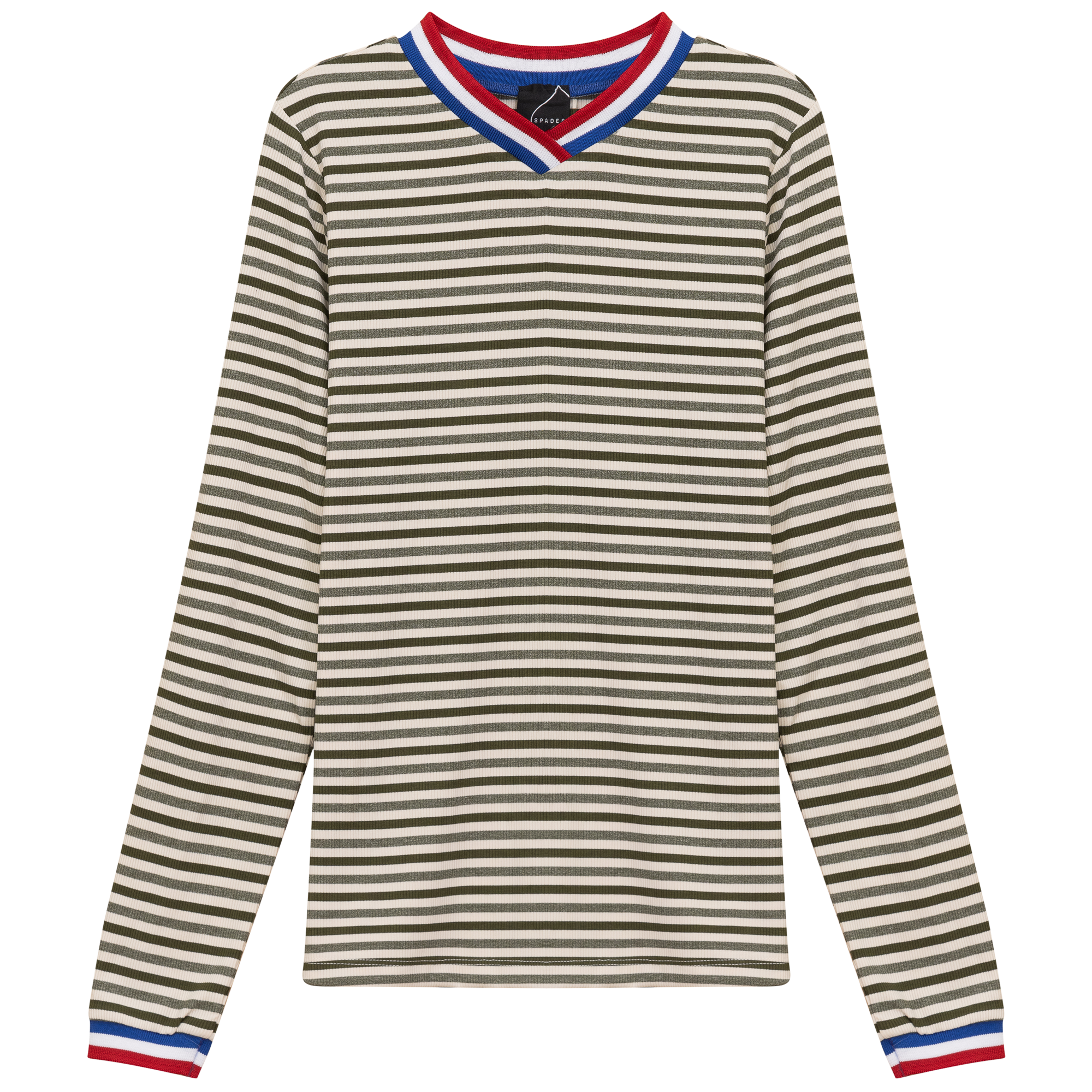 Stylish Striped Multi-Color V-Neck T-Shirt for Women - Casual Summer Outfit & Layering Essential