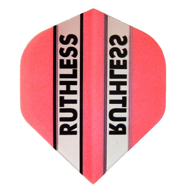 RUTHLESS Clear Panel Extra Tough Darts Flights - Pink - Durable Dart Accessories for Professional & Casual Play - Perfect for Bars, Tournaments & Home Practice