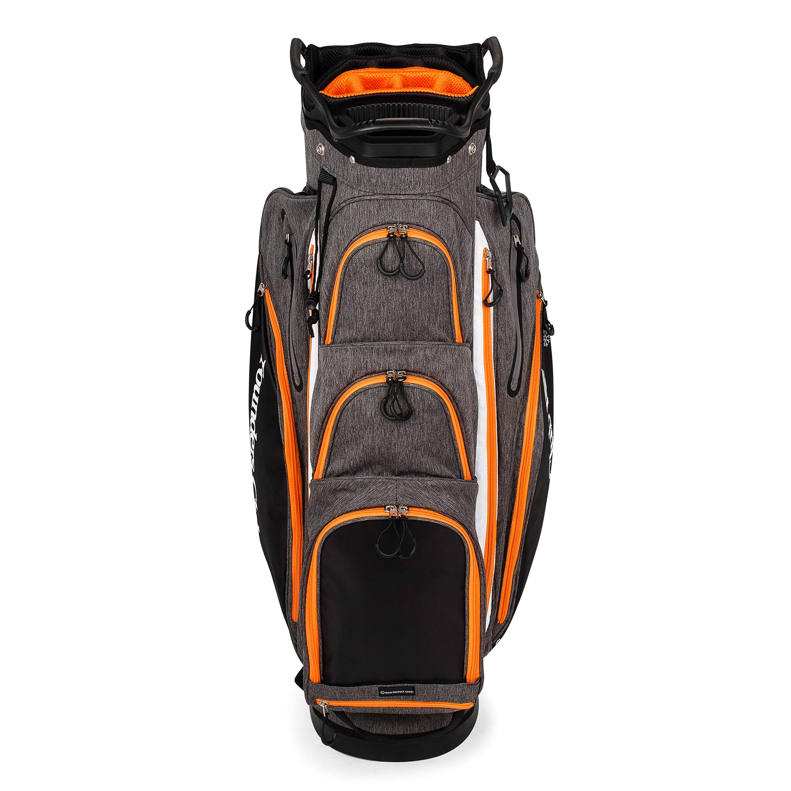 Founders Club Franklin Golf Push Cart Bag - Lightweight Riding Cart Bag with Full Rain Cover, 15-Way Divider & Putter Tube - Perfect for Golf Tournaments & Practice Rounds