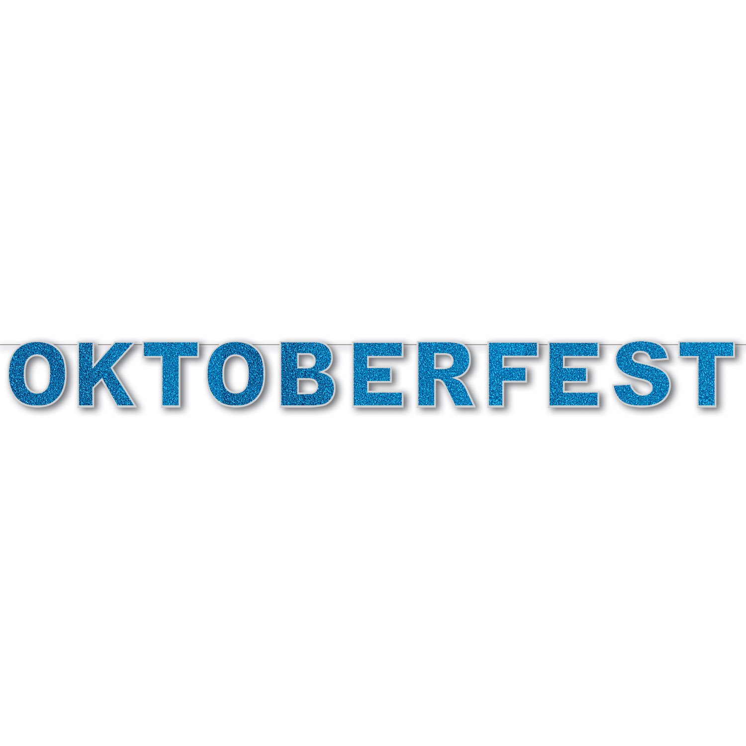 Beistle Glittered Oktoberfest Streamer - 8.5 x 9 Feet Decorative Party Garland for German Beer Festival, Halloween & Holiday Celebrations