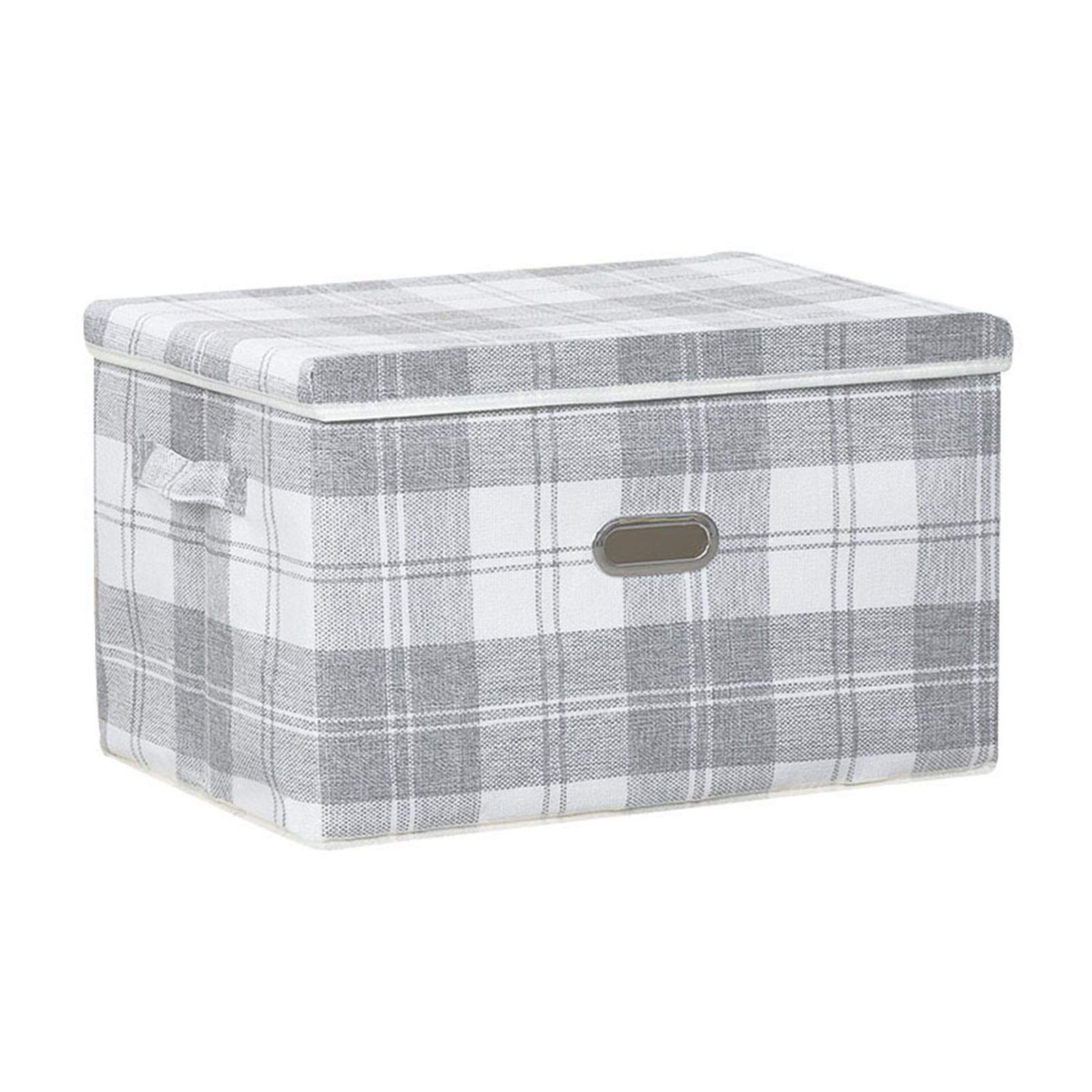 Foldable Storage Boxes with Lid - 58 x 40 x 35cm Washable Clothes & Toy Organizer for Home, Travel - Pack of 2 (Style 1) - Perfect for Bedroom Closet, Kids Room, and Suitcase Packing