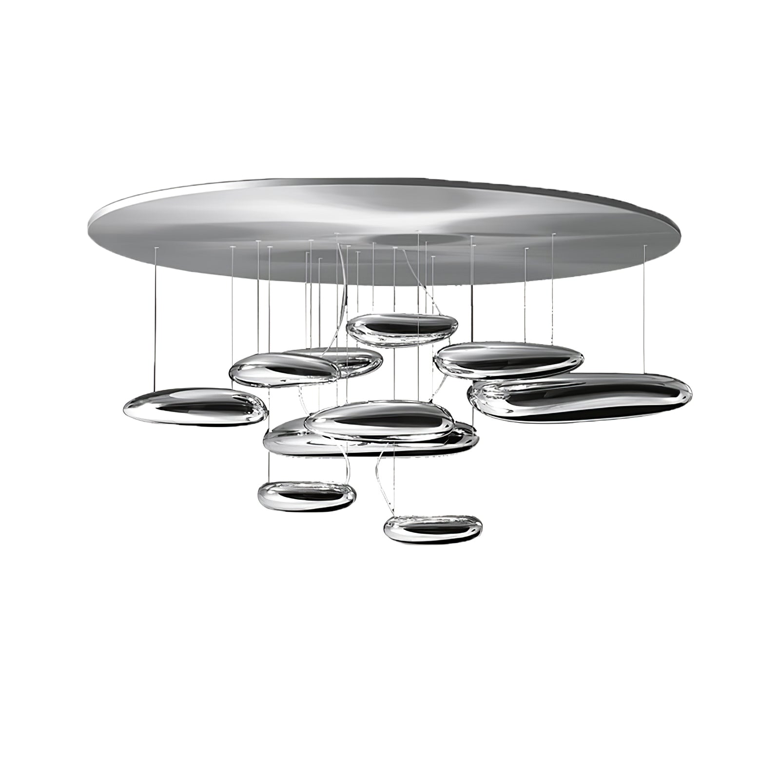 Stylish Mercury Ceiling Light Fixture - Modern LED Chandelier for Living Room, Bedroom & Dining Room - Energy Efficient Home Decor Lighting Solution