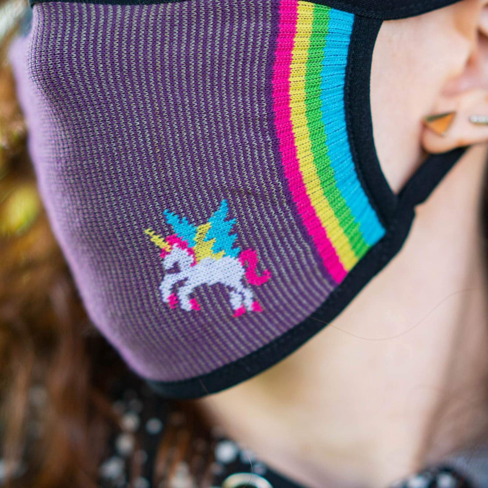 Sock It to Me I Speak Unicorn Reusable Face Masks for Adults - Comfortable & Stylish for Daily Wear, Work, and Outdoors