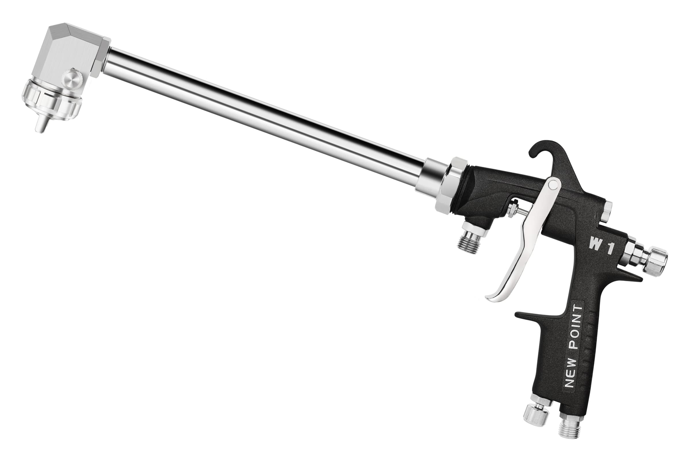 30cm Extension Long Pole Spray Angle Air Spray Gun - High Efficiency Pressure Feed Paint Gun for House & Automotive Painting (2.5mm Nozzle, 90° Spray Angle) | Perfect for Wall Painting, Car Refinishing & DIY Projects