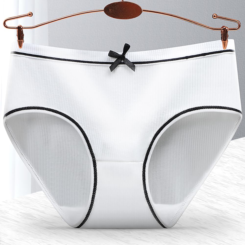 12 Pack Girls Cotton Underwear - Soft Breathable Teen Briefs for Everyday Comfort & School Wear