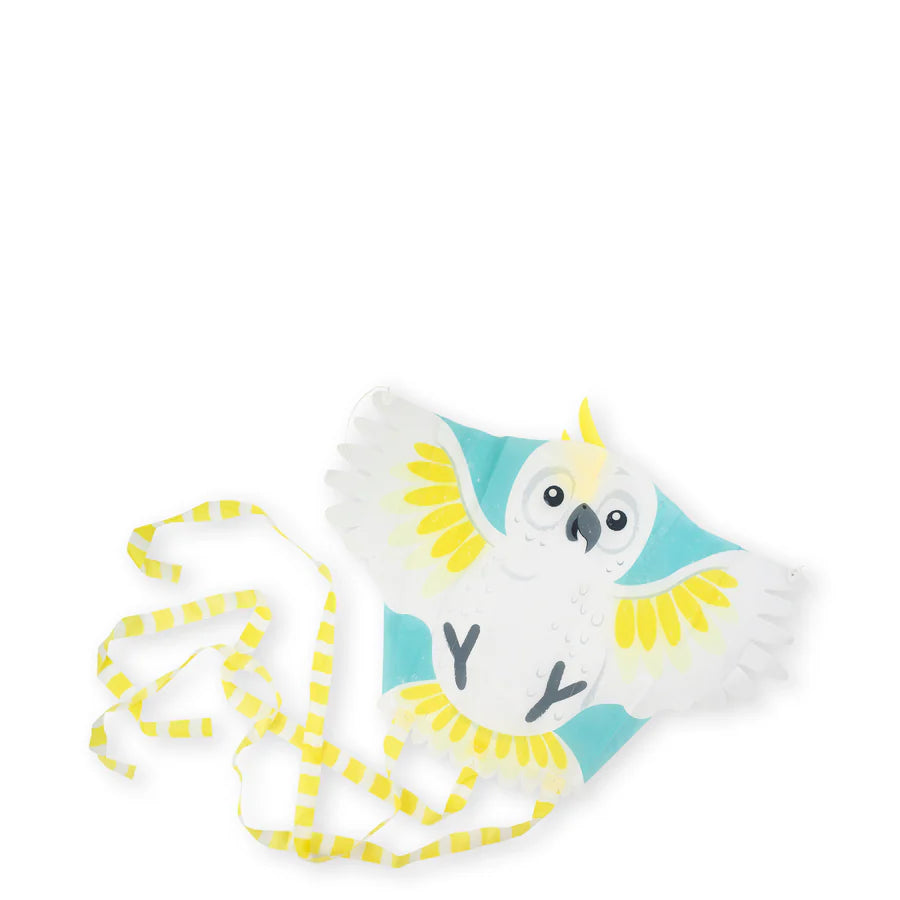 Colorful Cockatoo Kite - Large Flying Parrot Kite for Outdoor Fun - Perfect for Beach, Park & Family Activities
