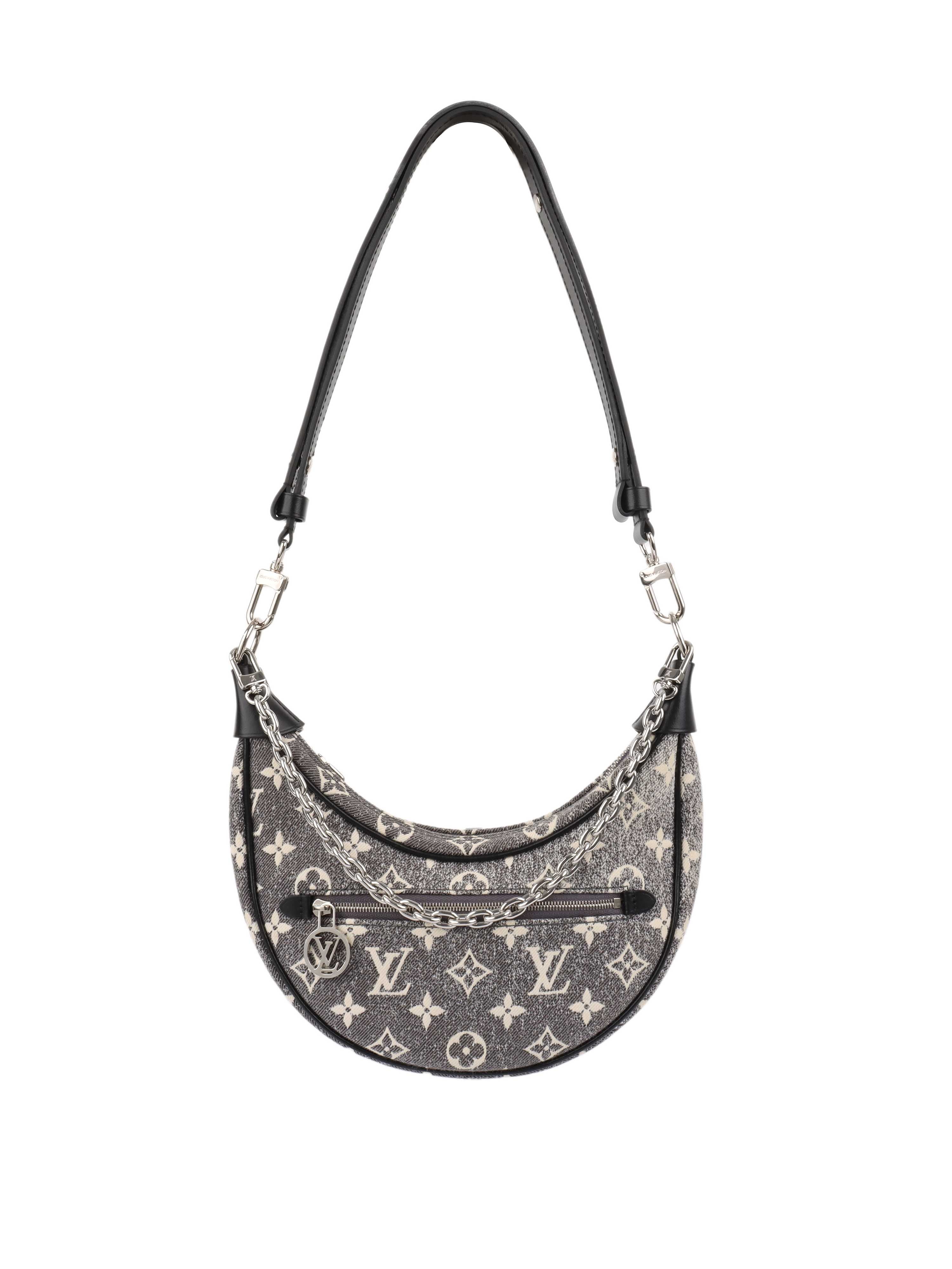 Louis Vuitton Black Denim Loop Bag - Stylish Designer Handbag for Women, Perfect for Everyday Use, Work & Travel Accessories