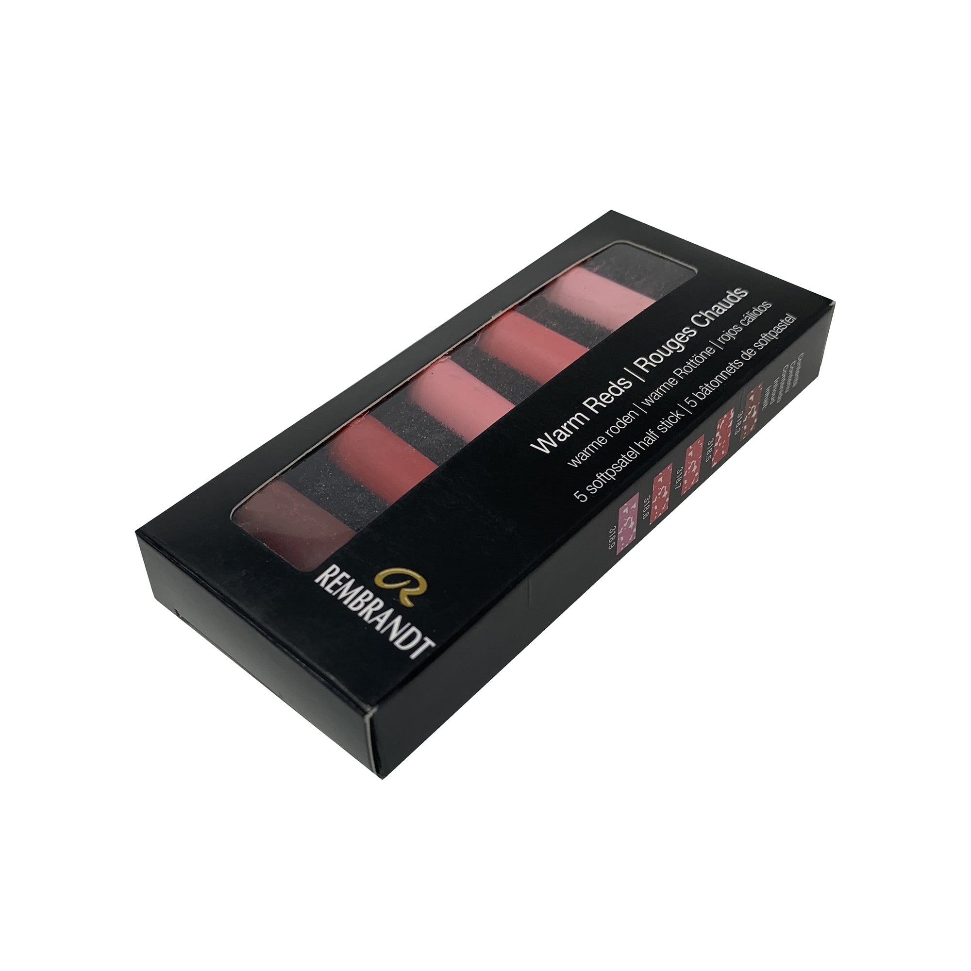 5 Pack Half Stick Soft Pastels - Warm Red Shades for Artists | Professional Drawing & Sketching Supplies | Perfect for Portraits, Landscapes & Mixed Media Art