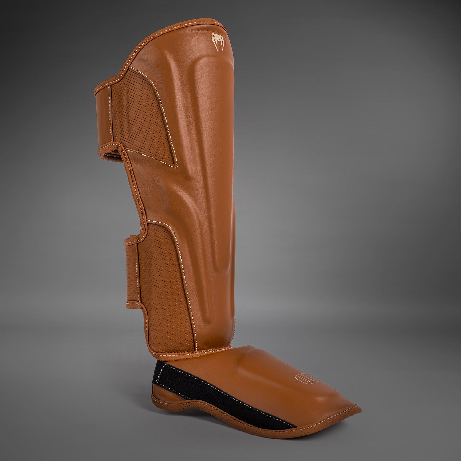 Venum Impact Evo Shin Guards - MMA, Muay Thai & Kickboxing Protective Gear - Lightweight & Durable for Training & Competition (Havana Color) - Perfect for Sparring, Bag Work & Fight Preparation