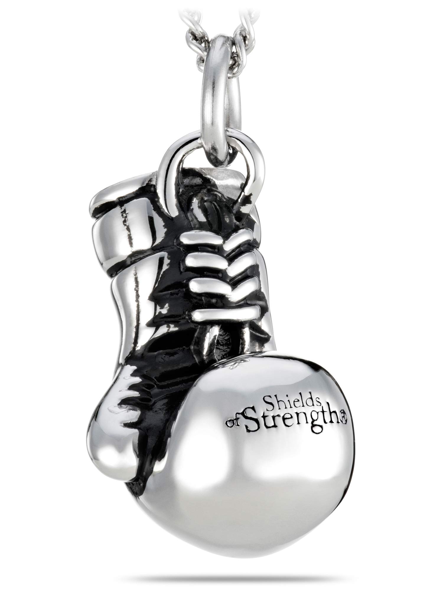 Women's Boxing Glove Necklace - Gold/Silver Christian Jewelry Gift for Boxers & Fighters