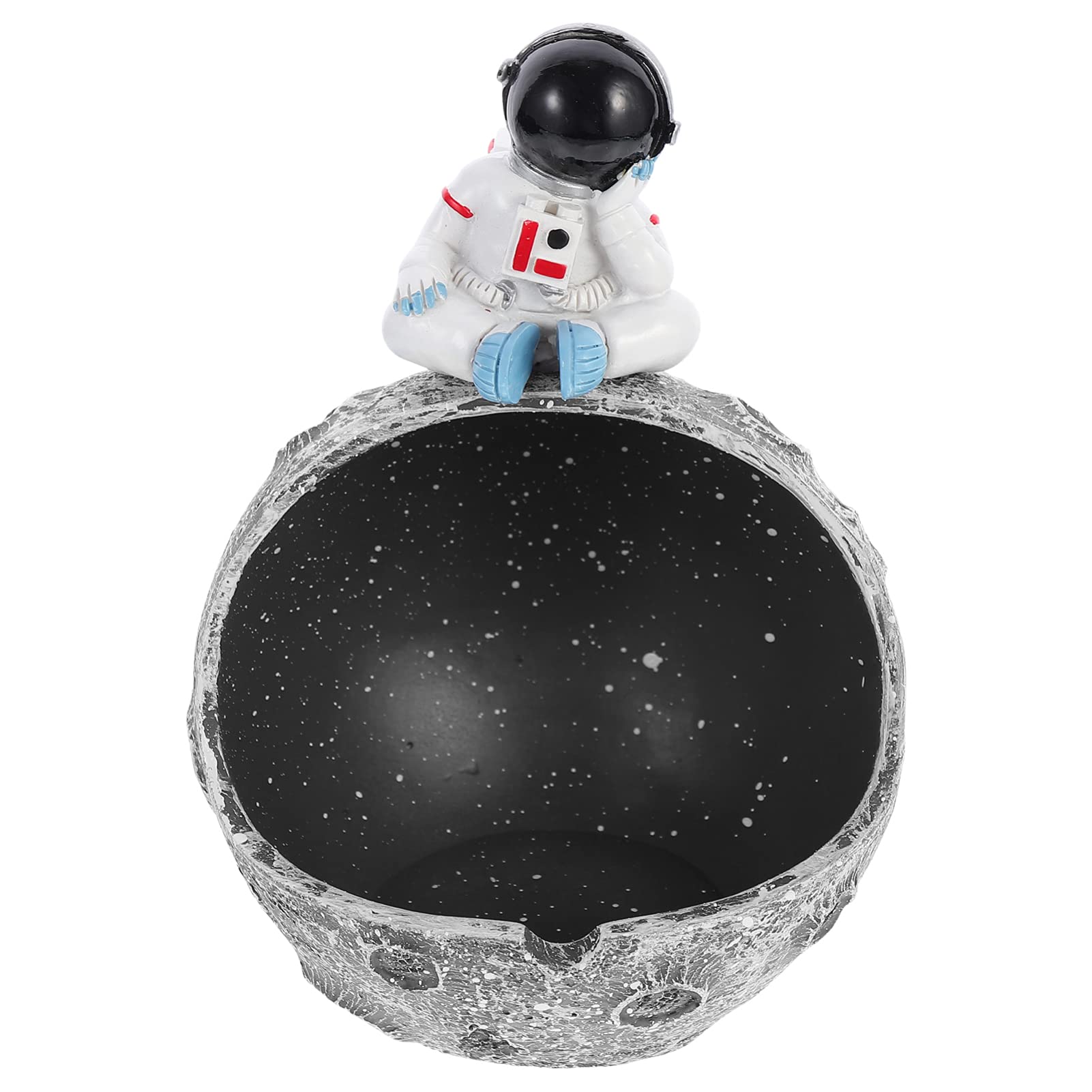 Bestoyard Astronaut Ashtray - Spaceman Sculpture Figurine for Home & Office Decor - Multifunctional Storage Container for Snacks, Fruits, Nuts, Flowers & Keys - Perfect Gift for Space Lovers (Grey) | Ideal for Living Room, Bedroom, Office Desk & Gift Giving