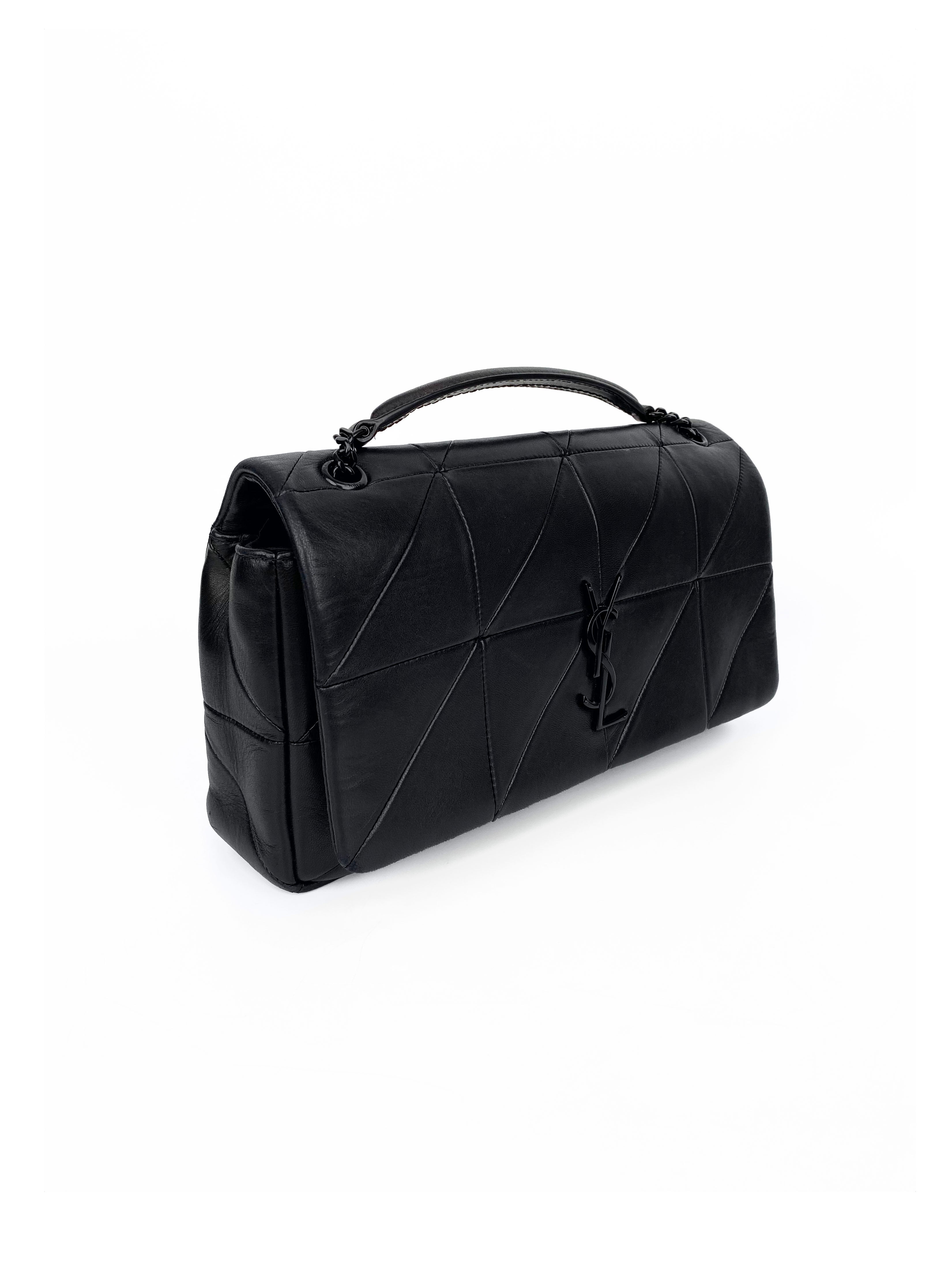 Saint Laurent Medium Black Jamie Bag - Luxury Leather Crossbody Purse for Women | Perfect for Evening Out, Party & Date Night