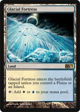 Magic The Gathering Glacial Fortress Card - MTG Ixalan Set - Premium Foil Edition - Perfect for Commander & Standard Deck Builders - Collectible Trading Card Game Accessory