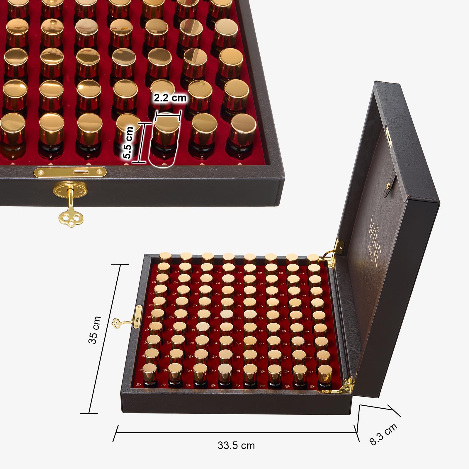 Premium Wine Aroma Kit - 80 Essential Scents for Red & White Wine Tasting | Sommelier Training Set with Educational Book & Accessories | Perfect Gift for Beginners, Wine Enthusiasts & Holiday Parties | Enhance Your Wine Knowledge & Host Memorable Tasting Events