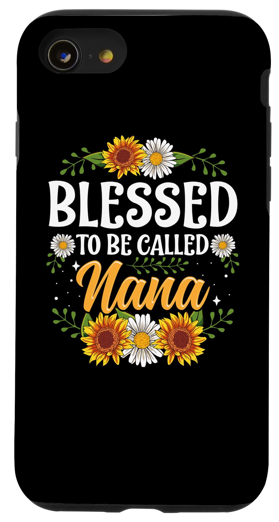 Blessed To Be Called Nana iPhone SE (2020)/7/8 Phone Case - Sunflower Design Protective Cover for Women - Perfect Gift for Grandmothers & Nana Lovers (Home, Office, Travel Use)
