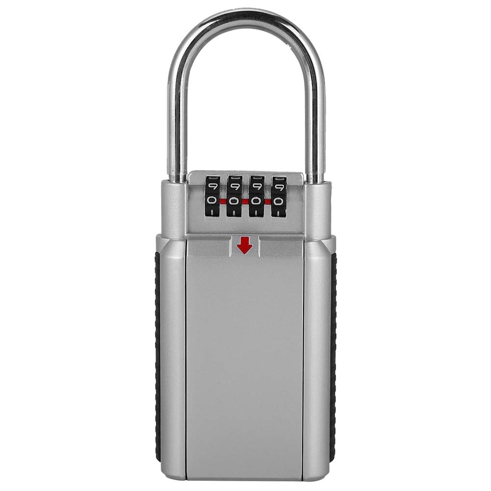 Heavy Duty Metal Lockbox with Key - Secure Password Storage Safe for Home, Office, Hotels & Contractors | Ideal for Key Exchange, Document Protection & Access Control