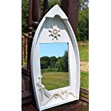 Nagina International Large Dinghy Mirror - Nautical Wall Decor for Beach House, Coastal Living Room, or Captain's Cabin | Rustic Maritime Home Accessories