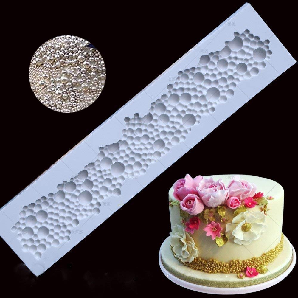 Round Pearl Bubble Baking Molds - Set of Different Sizes for Silicone Fondant, Cake Decorating, Cupcake Toppers, Resin Clay & Chocolate Candy Making - Perfect for Parties, Weddings & DIY Crafts