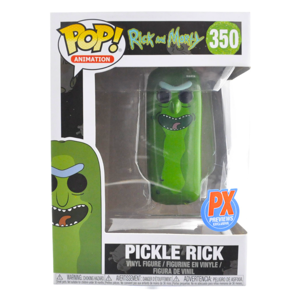 Funko Pop! Pickle Rick No Limbs Vinyl Figure - Rick and Morty Collectible (Previews Exclusive #350) - Perfect for Fans, Gifts, and Display