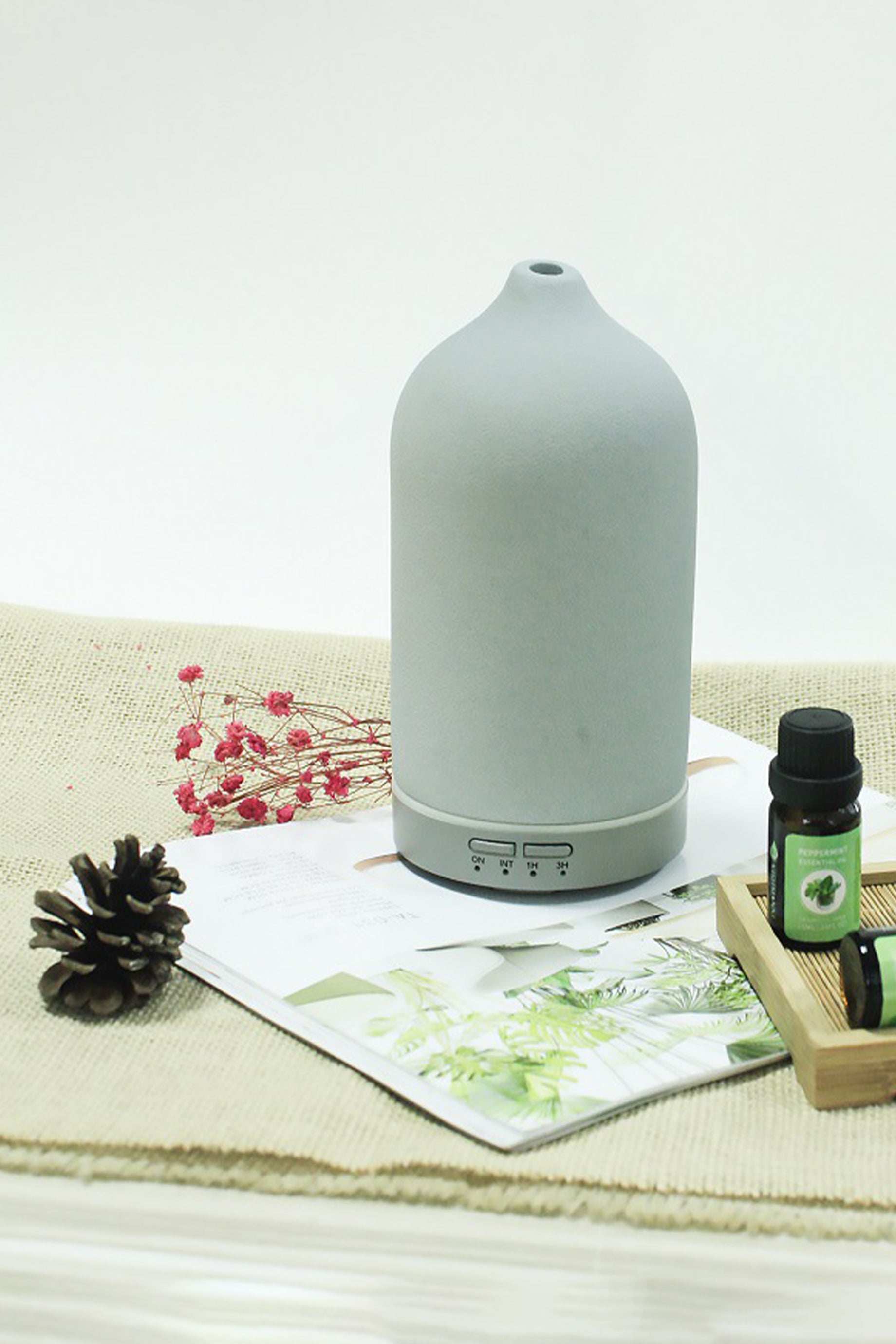 Husk Divine Diffuser - Premium Aromatherapy Essential Oil Diffuser for Home & Office - Perfect for Relaxation, Yoga, and Meditation Spaces