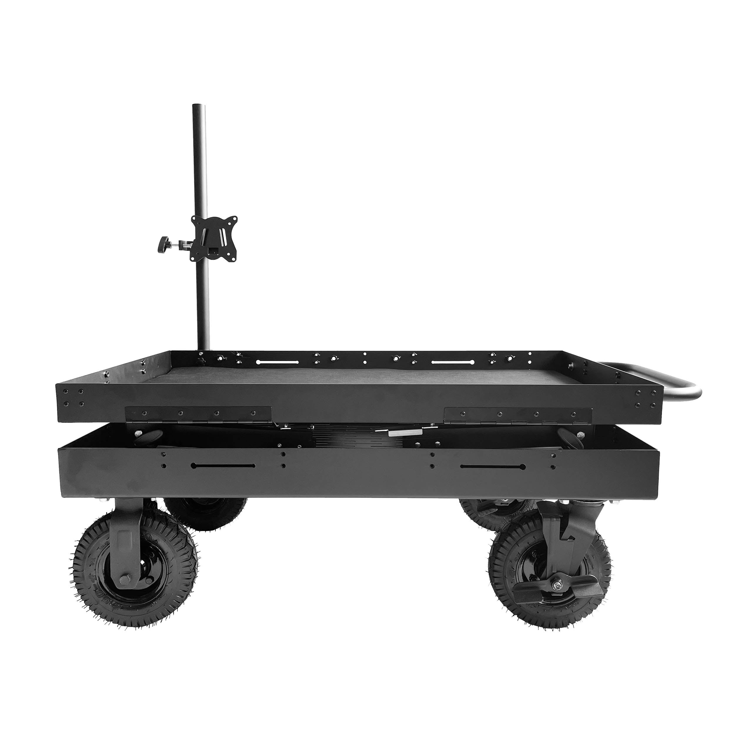 Heavy Duty Foldable Video Production Cart - Portable Studio Equipment for Filmmaking, Live Streaming & Photography | Perfect for On-Set, Events & Content Creation