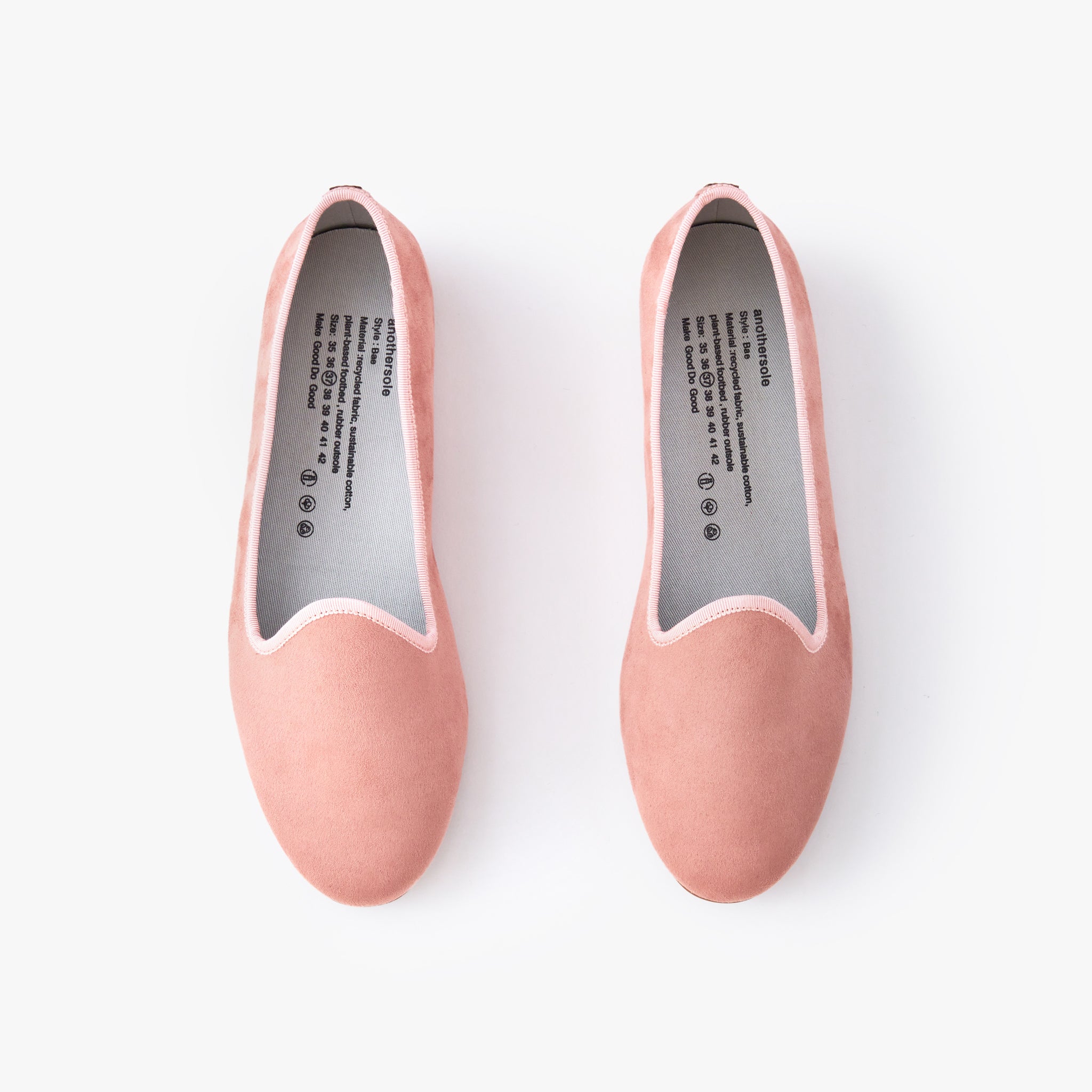 Bae Easy Loafers - Women's Slip-On Comfort Shoes in Blush Pink | Casual Walking & Office Wear